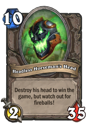 Headless Horseman's Head Card Image
