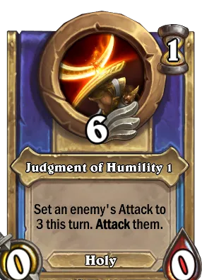 Judgment of Humility 1 Card Image