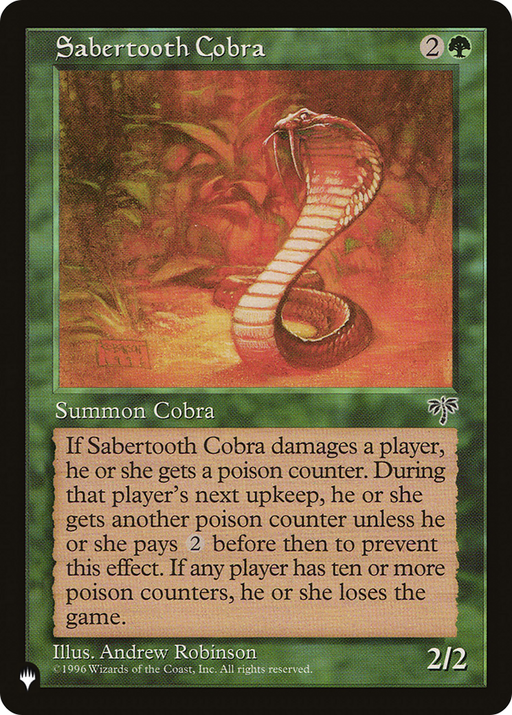 Sabertooth Cobra Card Image