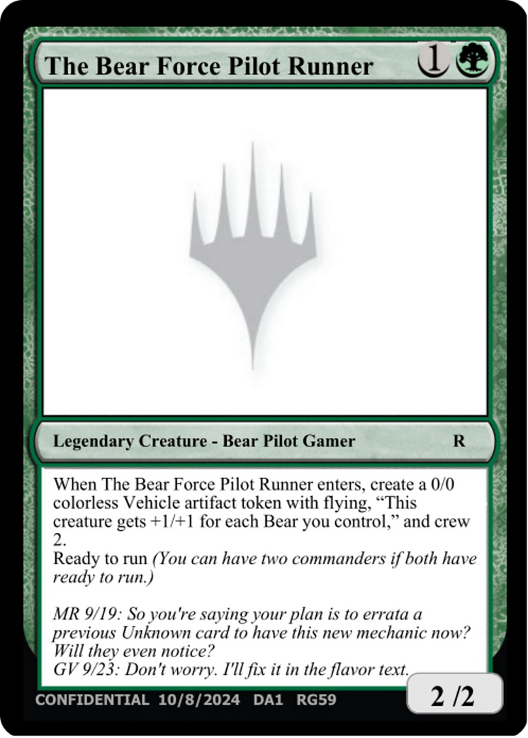 The Bear Force Pilot Runner Card Image