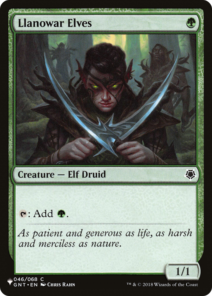 Llanowar Elves Card Image