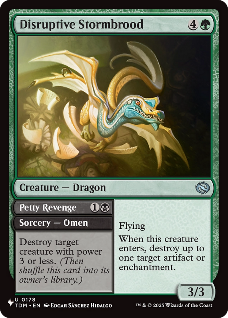 Disruptive Stormbrood // Petty Revenge Card Image