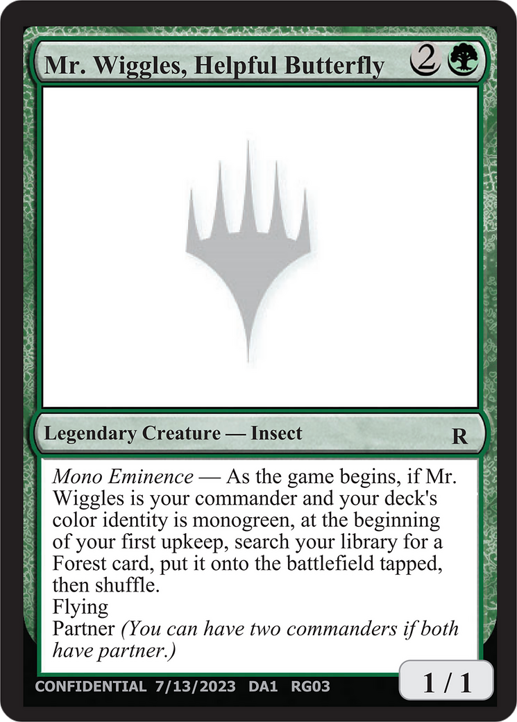 Mr. Wiggles, Helpful Butterfly Card Image