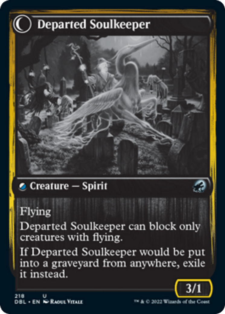 Devoted Grafkeeper // Departed Soulkeeper Card Image