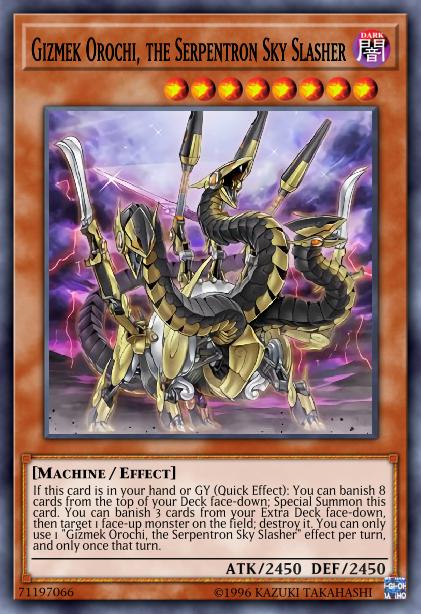 Gizmek Orochi, the Serpentron Sky Slasher Card Image