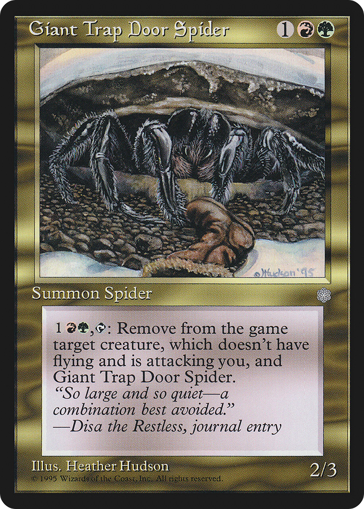 Giant Trap Door Spider Card Image