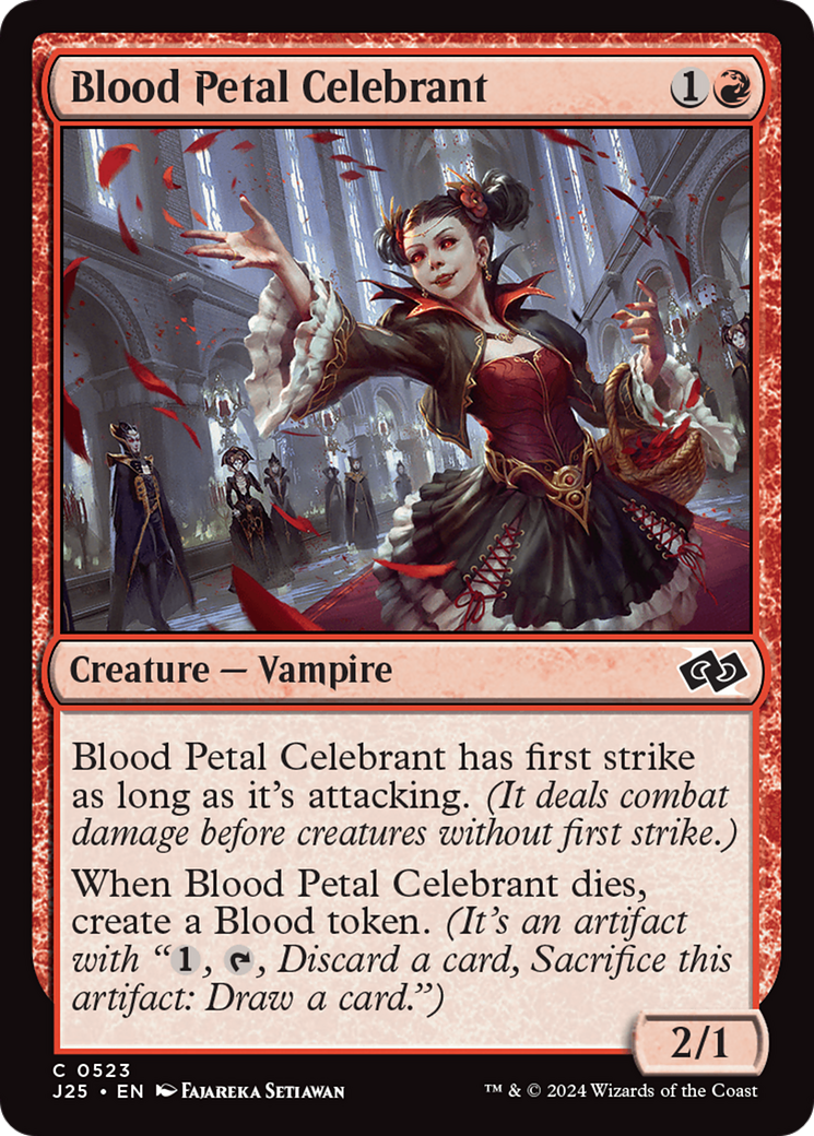 Blood Petal Celebrant Card Image