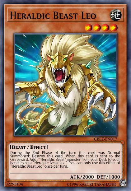 Heraldic Beast Leo Card Image