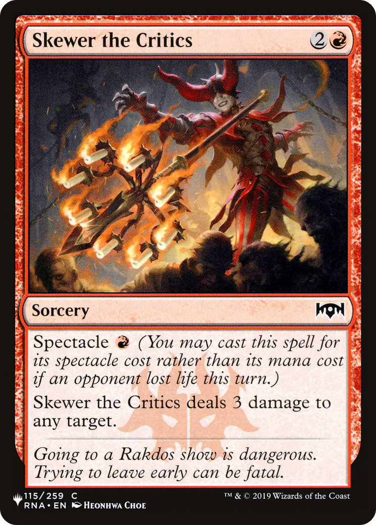 Skewer the Critics Card Image
