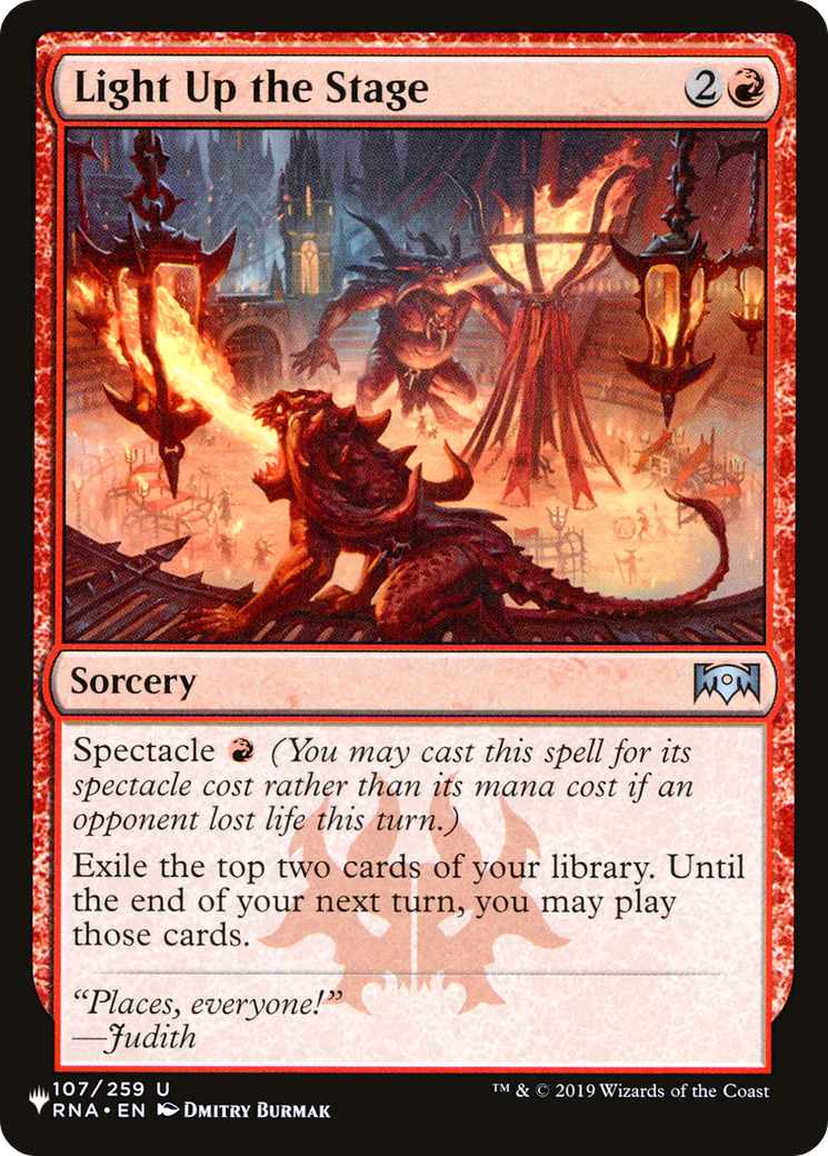 Light Up the Stage Card Image