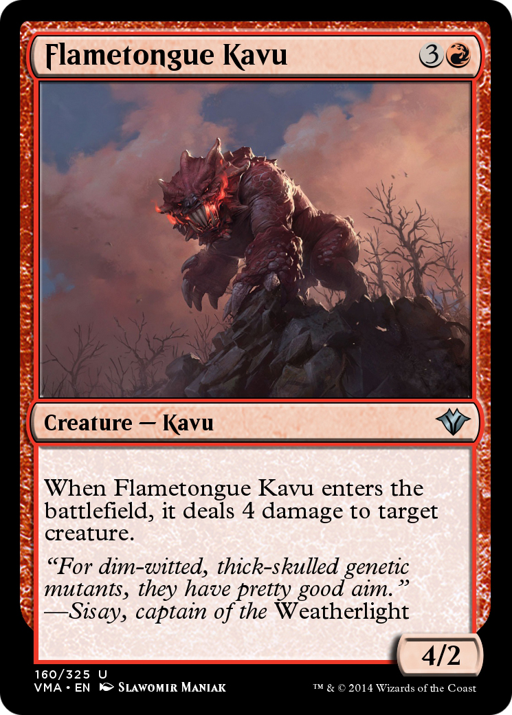 Flametongue Kavu Card Image