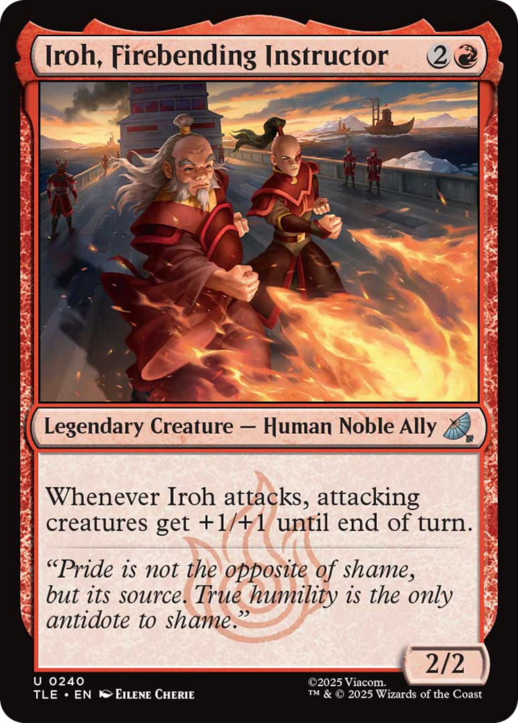 Iroh, Firebending Instructor Card Image