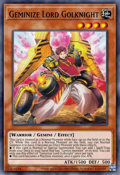 Geminize Lord Golknight Card Image