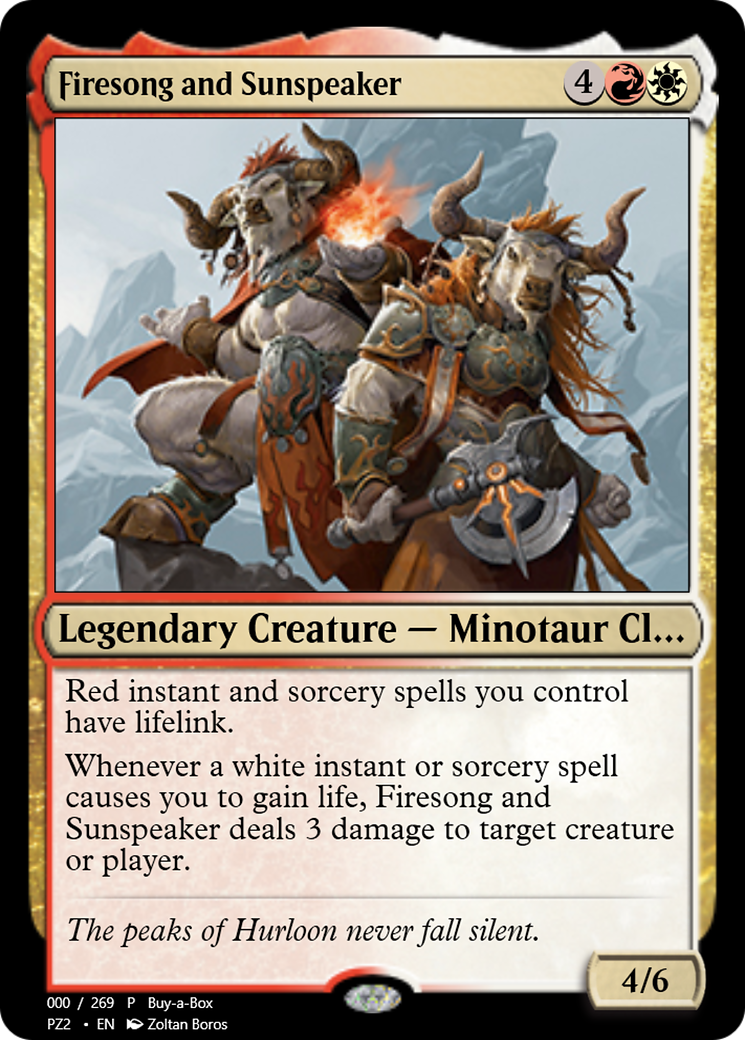 Firesong and Sunspeaker Card Image