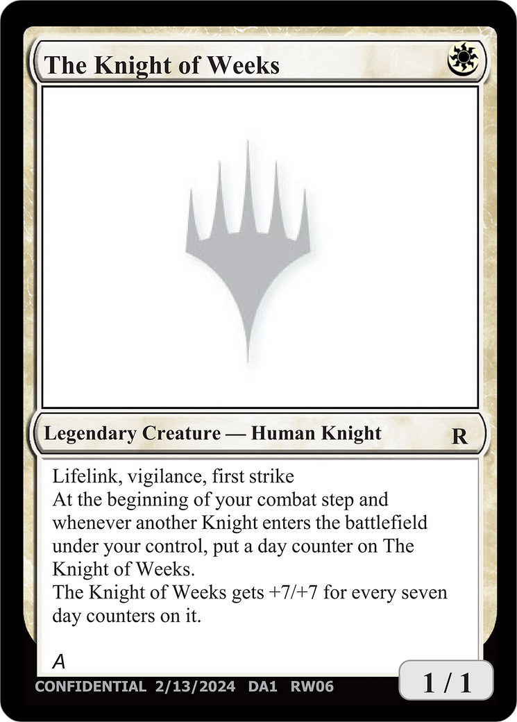 The Knight of Weeks Card Image