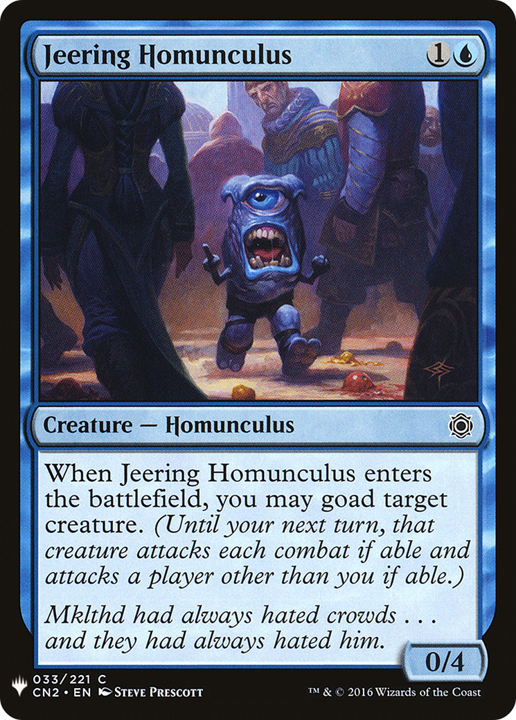 Jeering Homunculus Card Image