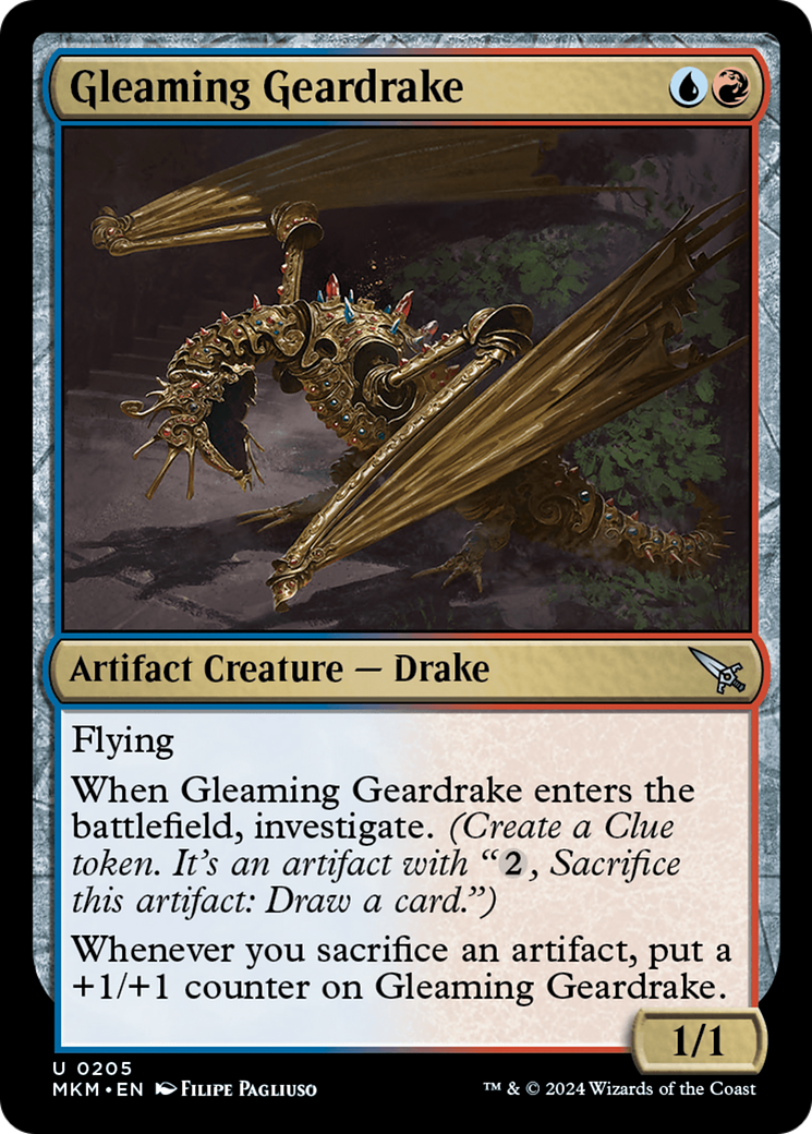 Gleaming Geardrake Card Image
