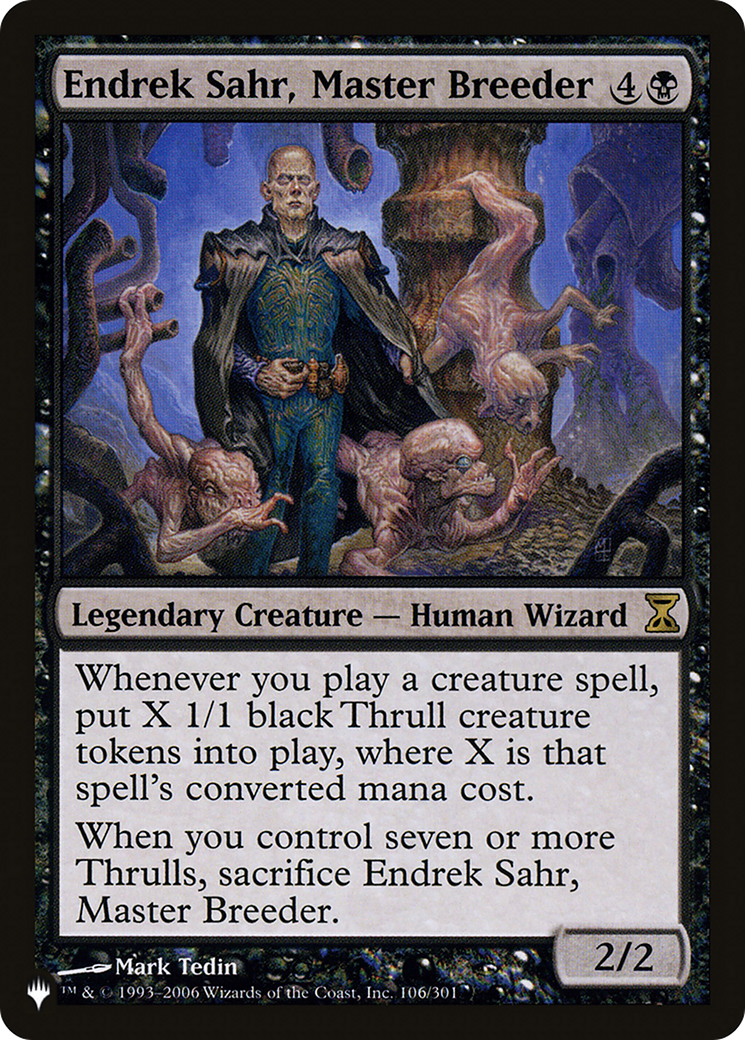 Endrek Sahr, Master Breeder Card Image