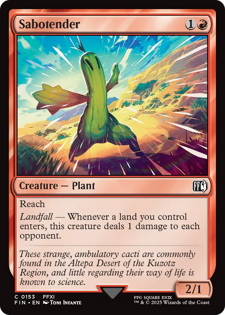 Sabotender Card Image