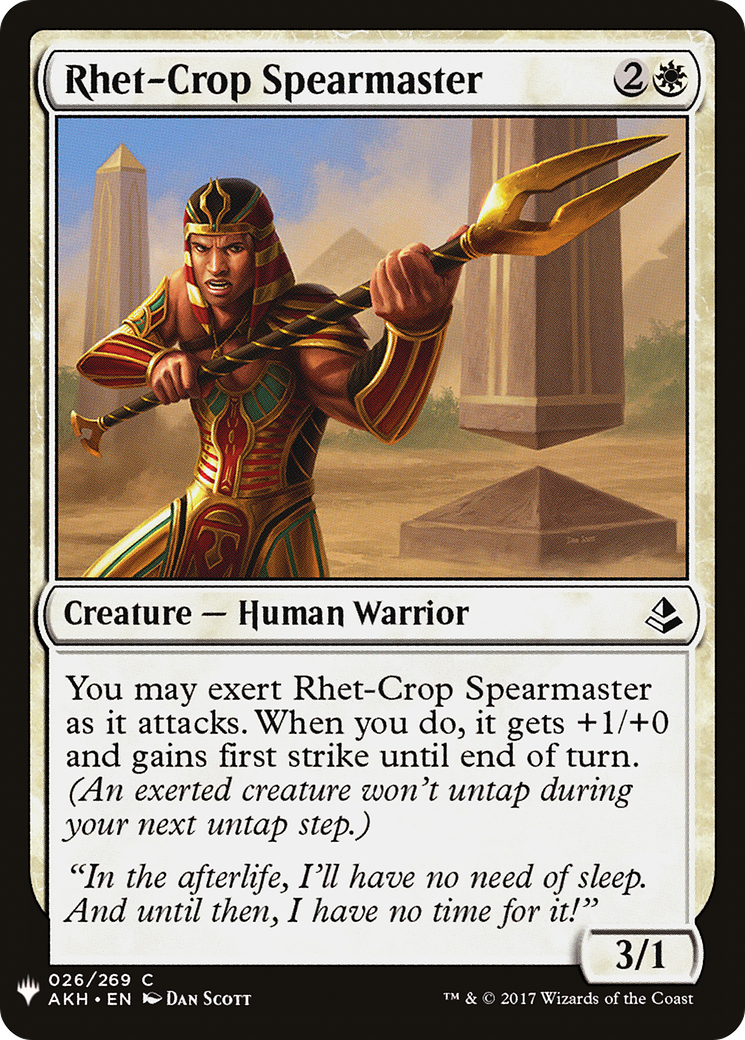 Rhet-Crop Spearmaster Card Image