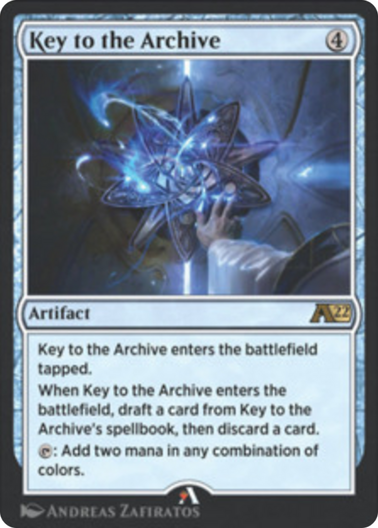 Key to the Archive Card Image