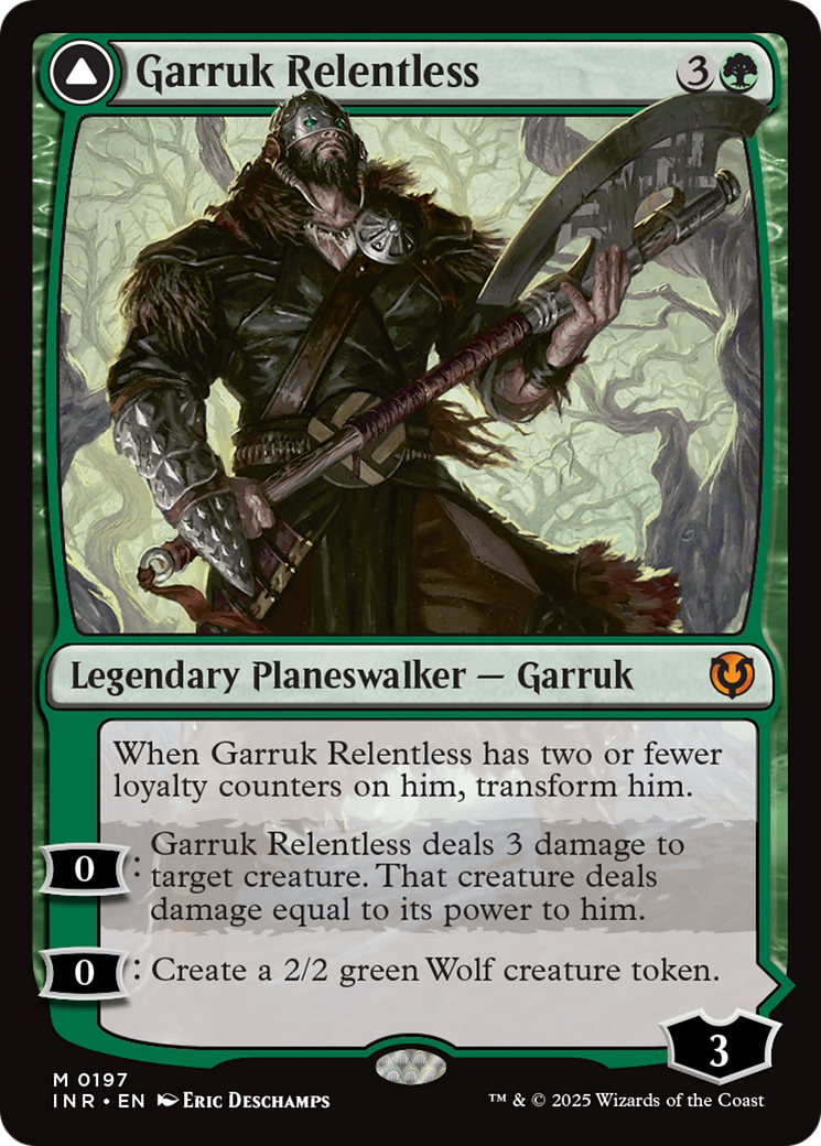 Garruk Relentless // Garruk, the Veil-Cursed Card Image