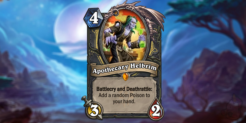 NaiFen Reveals a New Forged in the Barrens Legendary Rogue Card - Apothecary Helbrim