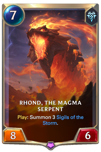 Rhond, the Magma Serpent Card Image
