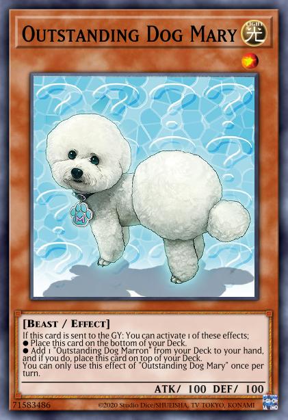 Outstanding Dog Mary Card Image