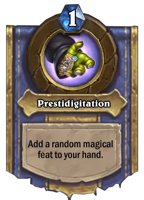 Prestidigitation Card Image