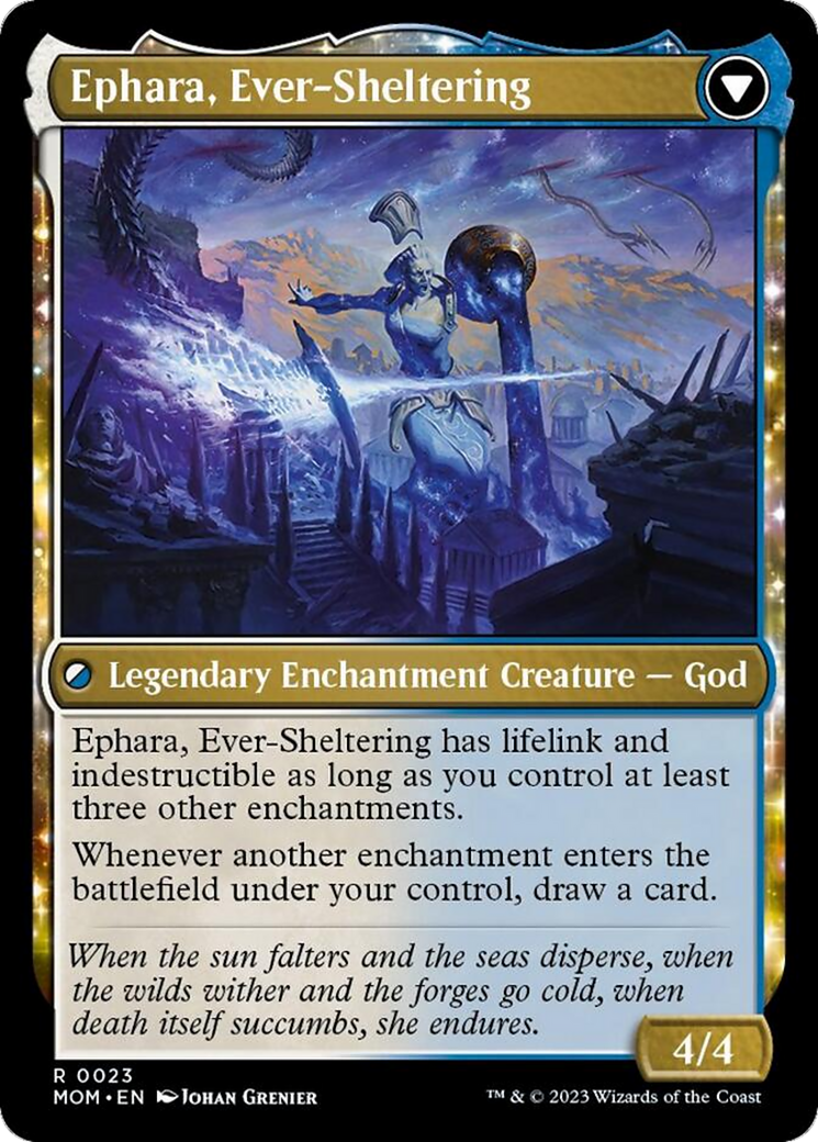 Invasion of Theros // Ephara, Ever-Sheltering Card Image