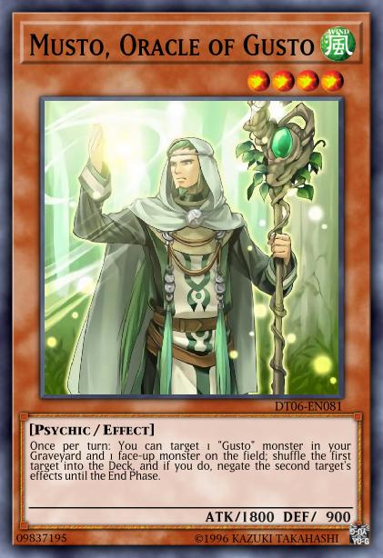 Musto, Oracle of Gusto Card Image