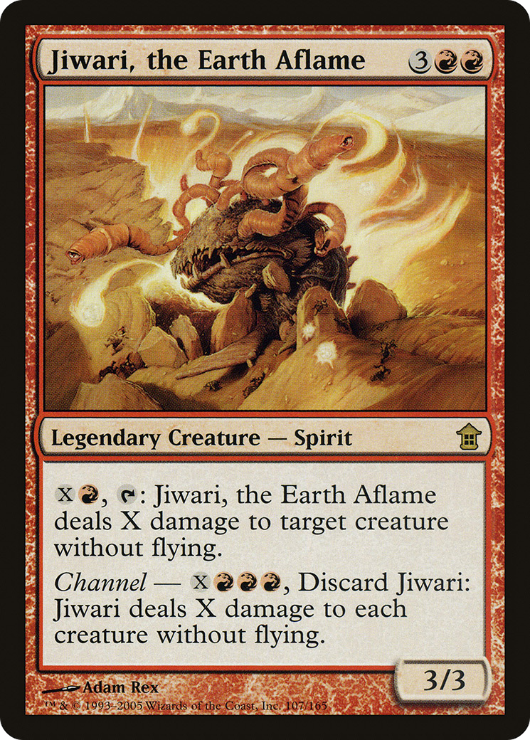 Jiwari, the Earth Aflame Card Image