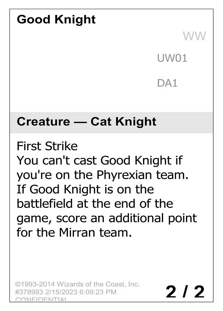 Good Knight Card Image