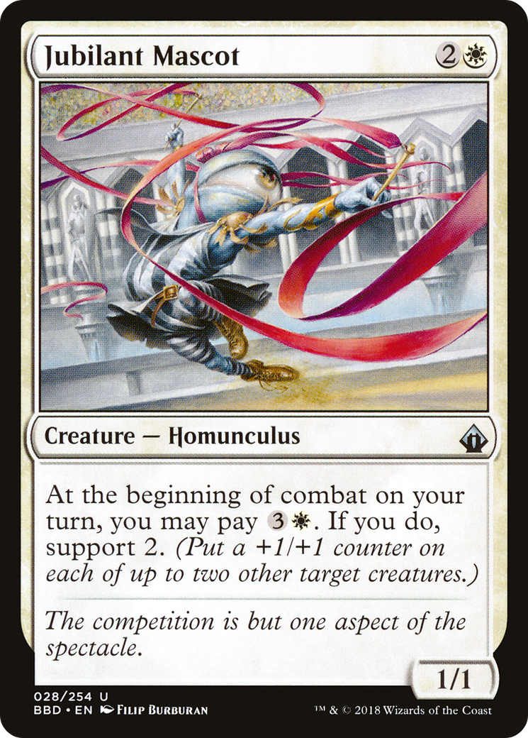 Jubilant Mascot Card Image