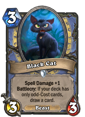 Black Cat Card Image