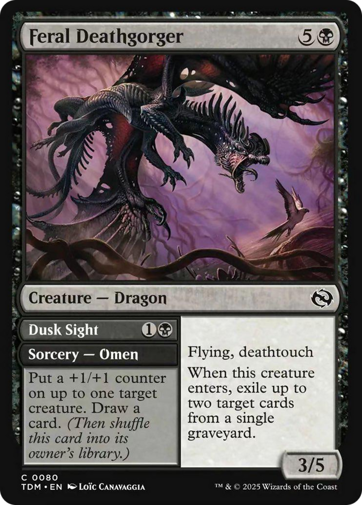 Feral Deathgorger // Dusk Sight Card Image