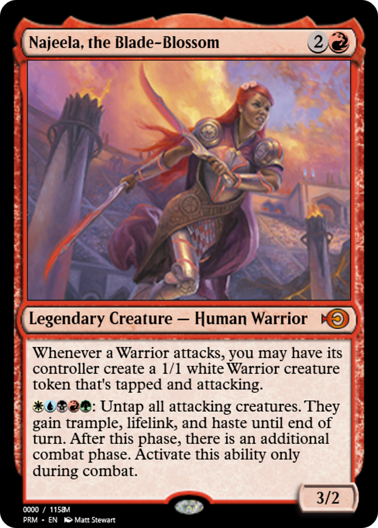 Najeela, the Blade-Blossom Card Image