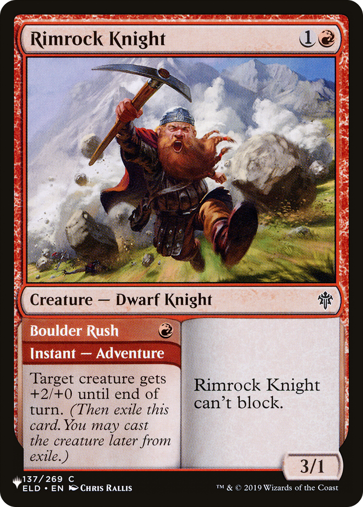Rimrock Knight // Boulder Rush Card Image