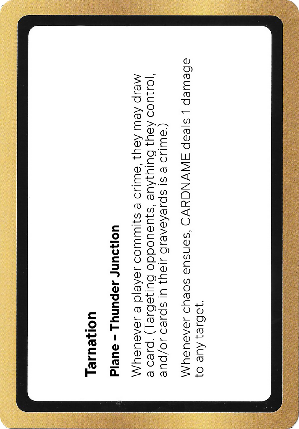 Tarnation Card Image