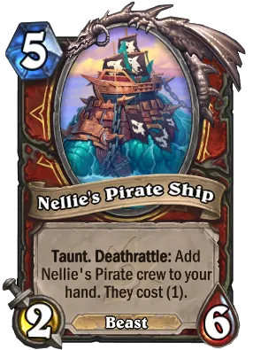 Nellie's Pirate Ship Card Image