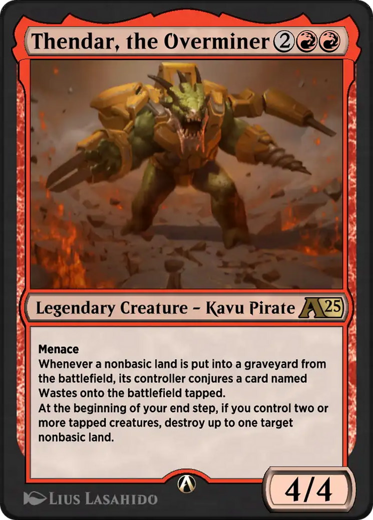 Thendar, the Overminer Card Image