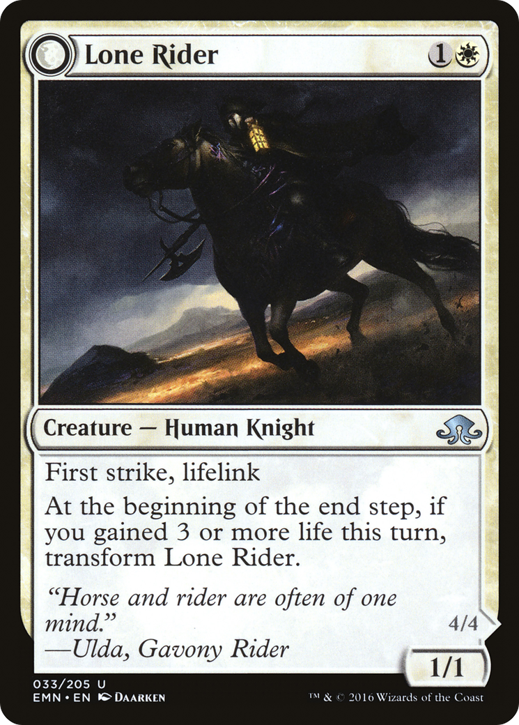 Lone Rider // It That Rides as One Card Image
