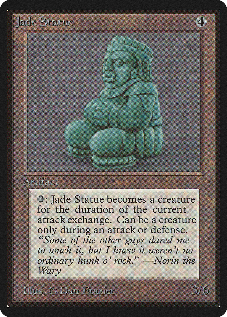 Jade Statue Card Image