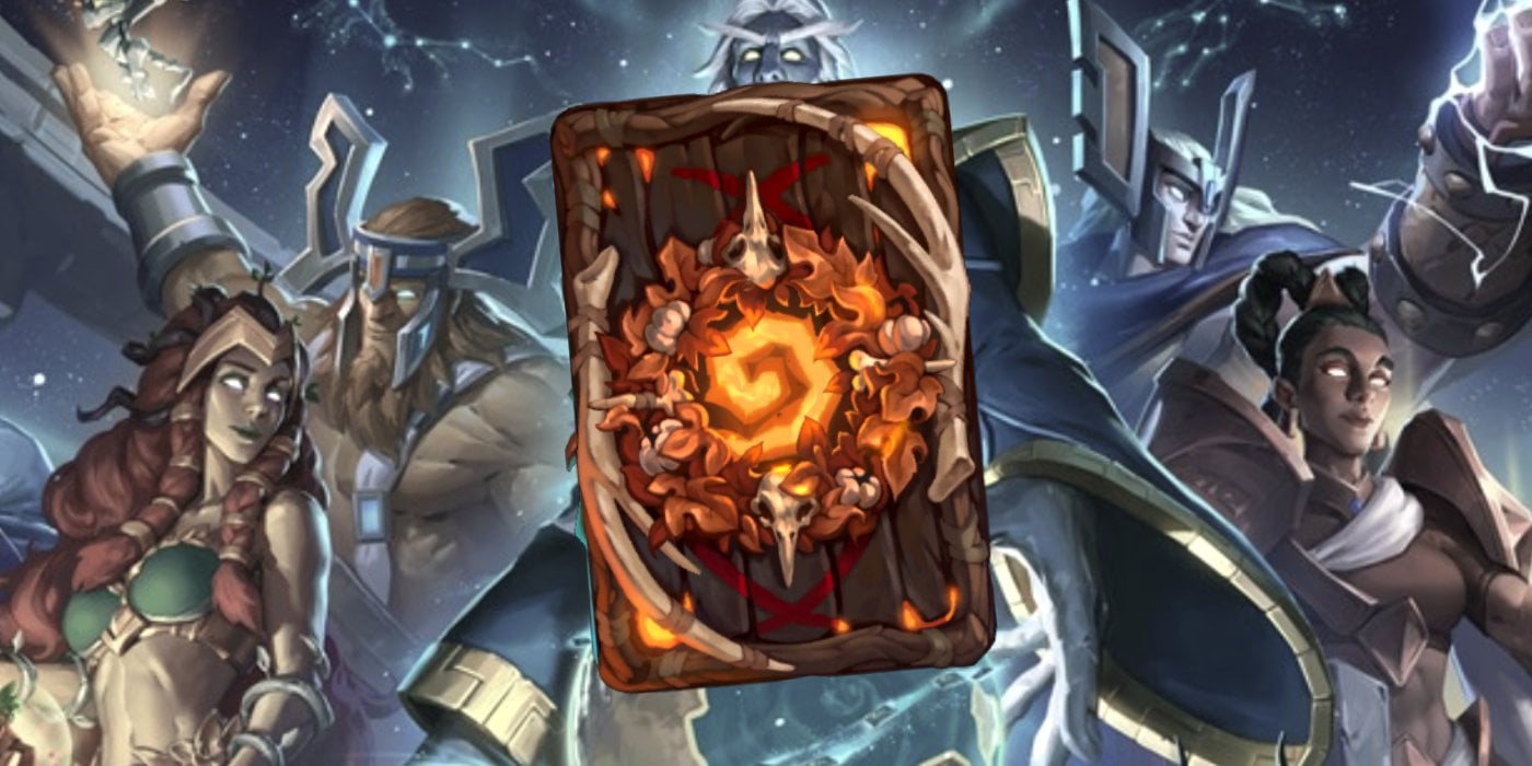Obtain Hearthstone's Spooky Seasonal Card Back by Winning 5 Games in September - Harvest Wreath