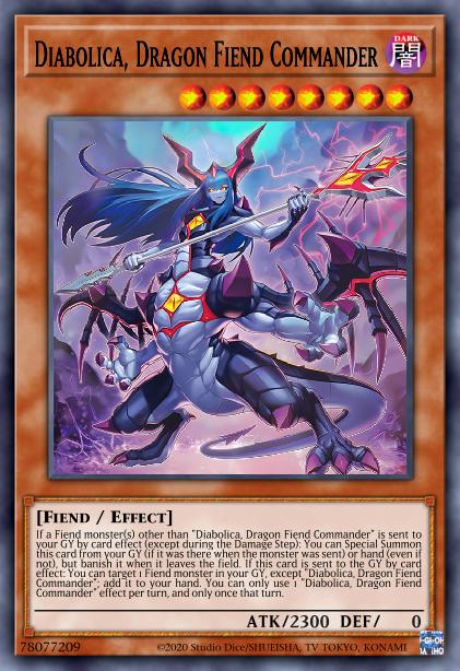 Diabolica, Dragon Fiend Commander Card Image