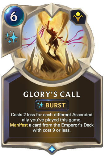 Glory's Call Card Image