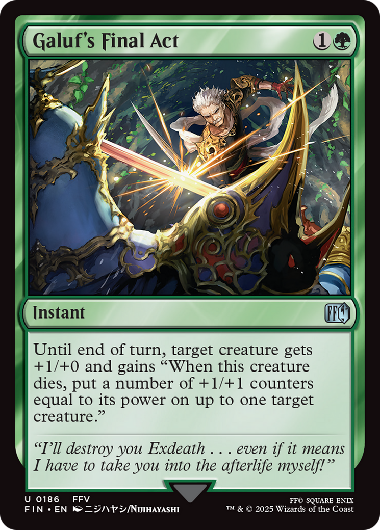 Galuf's Final Act Card Image