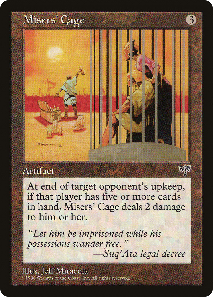 Misers' Cage Card Image