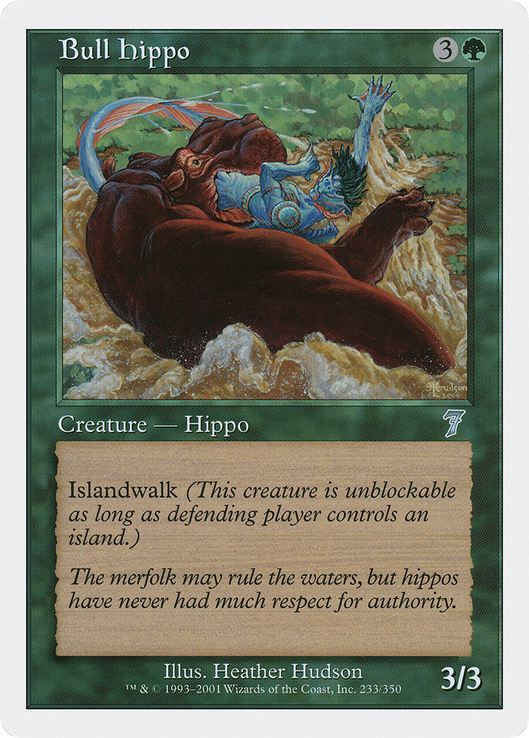 Bull Hippo Card Image